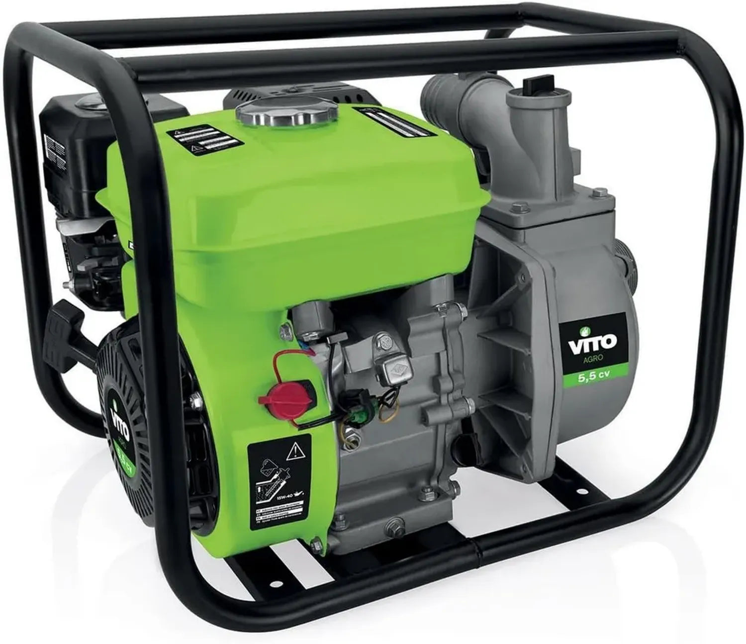 Pompe à Eau Thermique 5.5 CV, 163 cm³, 30m³/h, Raccord 50 mm - Autonomie 3h