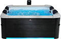 Spa Connecté Oslo 160 cm Carré – 6 Personnes – Jets Air et Eau – Bar Flottant Offert