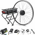 Kit de Conversion Vélo Électrique YOSE POWER 36V 250W Roue Avant 26''/28'' avec Batterie 15.6Ah ou 13Ah, Compatible Frein Disque et V-Brake