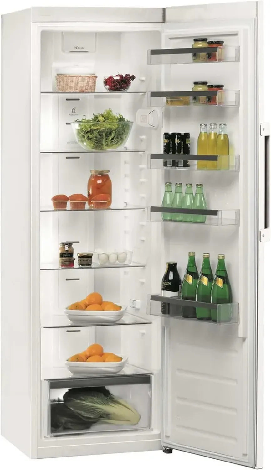 Réfrigérateur Monoporte Whirlpool 363L, Froid Ventilé, Dégivrage Auto, Blanc, Classe A++
