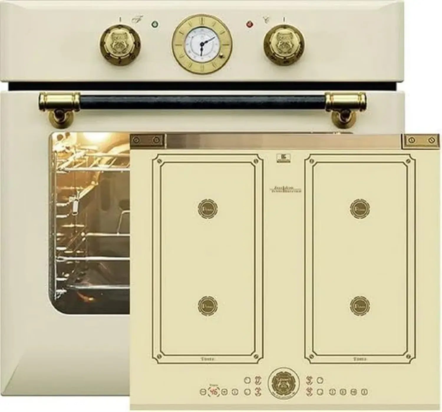 Set de cuisine avec four encastrable autarcique 68L et plaque à induction 60cm