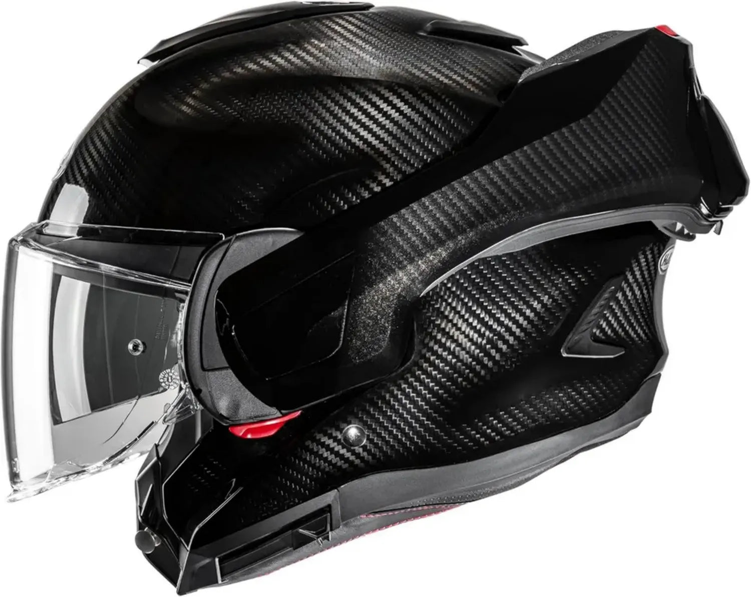 HJC Casque Moto Modulable F100 en Carbone Noir