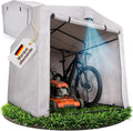 Abri de Vélo Étanche 160x220x165 cm en Tissu Oxford 600D avec Revêtement PU, Résistance au Vent, Pluie, UV pour Vélos Électriques, Outils de Jardin, Scooters