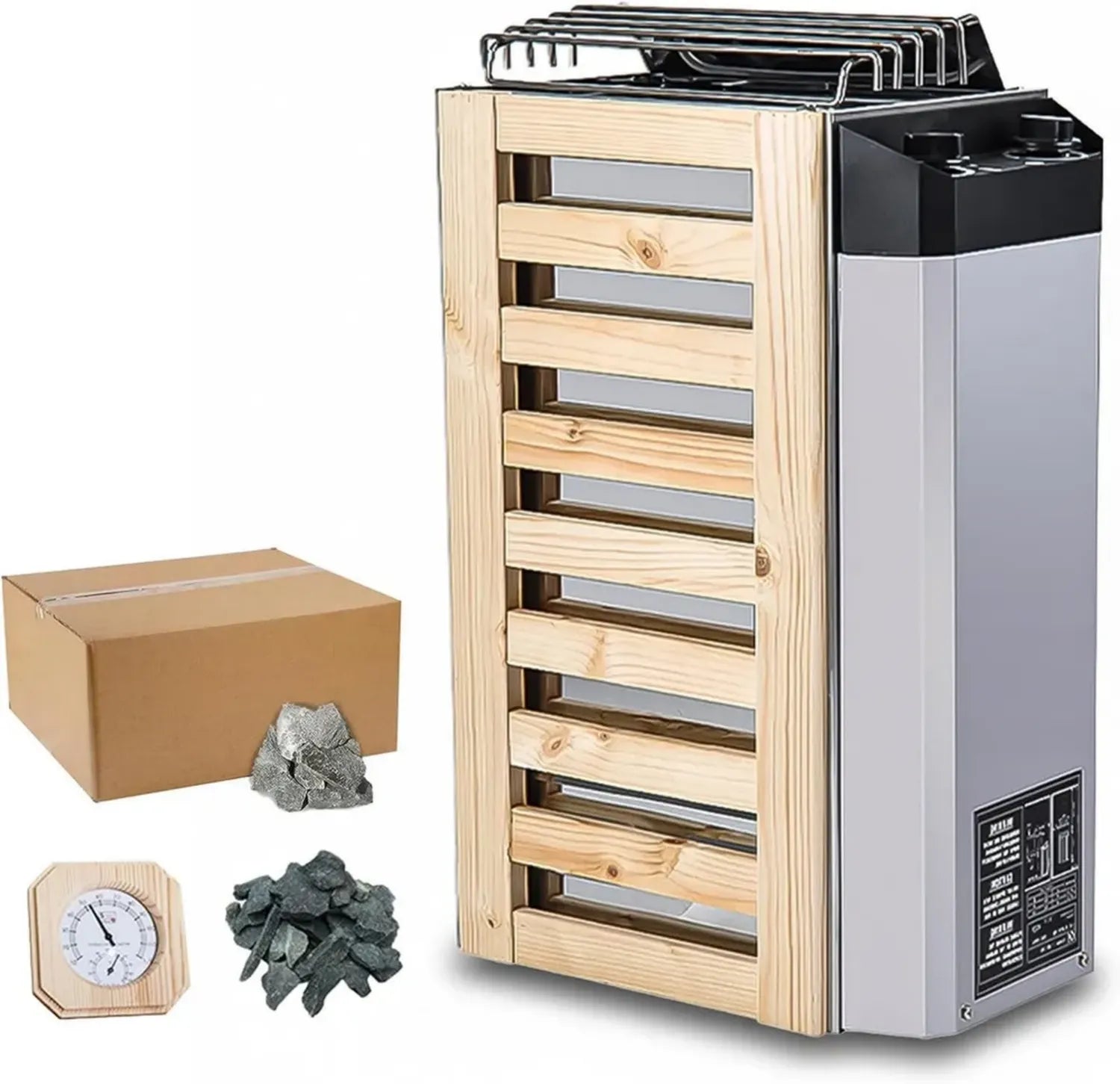 Chauffe-Sauna Électrique 3,6 KW 220V avec Commande Intégrée pour Usage Domestique, Spa et Hôtel